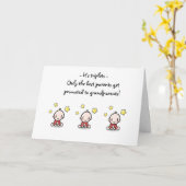 Nouveau Grand-Parents De Triplets, Carte De Félici (Fleur jaune)