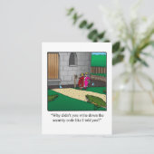 Nouveau Home Annouement Carte Postale Castle Code (Debout devant)