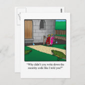 Nouveau Home Annouement Carte Postale Castle Code (Devant / Derrière)