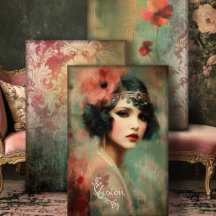 Nouveau Impressions Zware Gewicht Decoupage