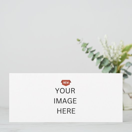 NOUVEAU ! Invitation - 10 cm x 23,5 cm - Sur mesur (Debout devant)