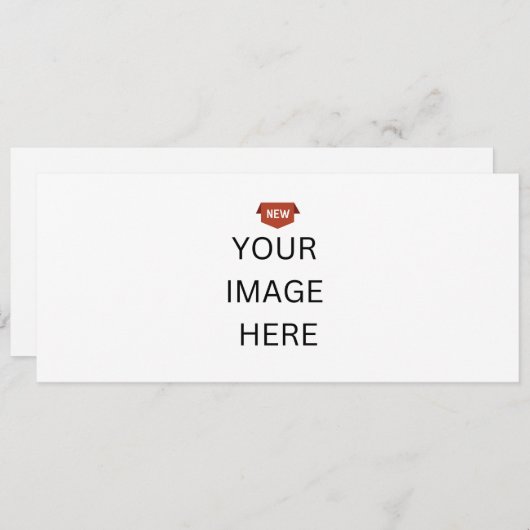 NOUVEAU ! Invitation - 10 cm x 23,5 cm - Sur mesur (Devant / Derrière)