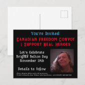 NOUVEAU Invitation de la Fête Brigitte Belton par  (Devant / Derrière)