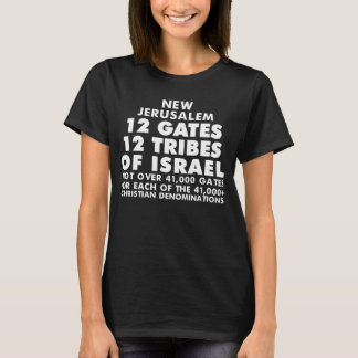Nouveau Jérusalem 12 tribus de T-shirt de l'Israël