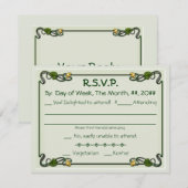 Nouveau Lilies (Carte de réponse à l'invitation) (Devant / Derrière)