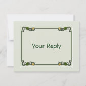 Nouveau Lilies (Carte de réponse à l'invitation) (Dos)