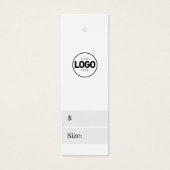 Nouveau logo Étiquette de prix de taille de vêteme (Devant)