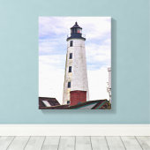 Nouveau London Harbour Lighthouse CT toile enroulé (Insitu (Plancher de Bois))