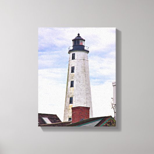 Nouveau London Harbour Lighthouse CT toile enroulé (Recto)