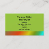 Nouveau look Cartes de visite de monogrammes (Dos)