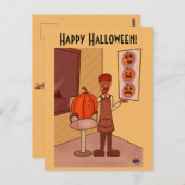 Nouveau look Halloween carte postale (Devant / Derrière)