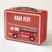 NOUVEAU ! Lunchbox - Camion de pompiers (ajouter u (Devant)