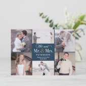 Nouveau M. et Mme Carte de remerciements de COULEU (Debout devant)