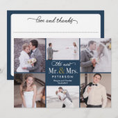 Nouveau M. et Mme Carte de remerciements de COULEU (Devant / Derrière)