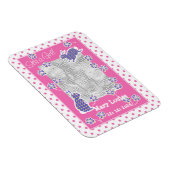 Nouveau Magnet photo pour fille bébé, lapins lapin (Côté Droit)