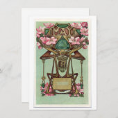 Nouveau Mai Gemini zodiac anniversaire Invitation (Devant / Derrière)