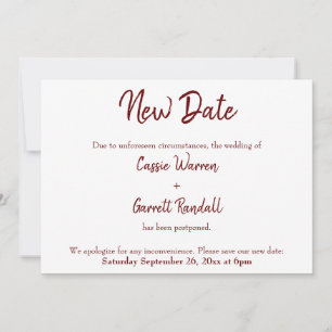 Nouveau Mariage Date Vert Bourgogne Faire-part