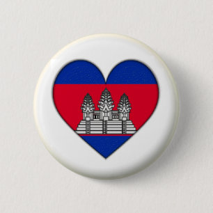 NOUVEAU ! ! - MARQUE DE BADGE DE COEUR DE CAMBODGE