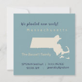 Nouveau Massachusetts Accueil Carte Faire-part de  (Devant)