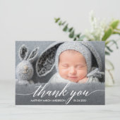 Nouveau Merci de photo de bébé de calligraphie (Debout devant)