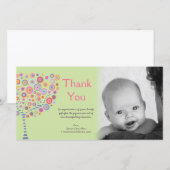 Nouveau Merci Photocard de cadeau d'arrivée de (Devant / Derrière)