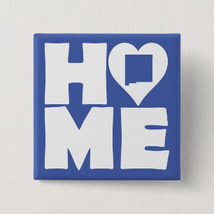 Nouveau-Mexique Accueil Heart State Button Badge P