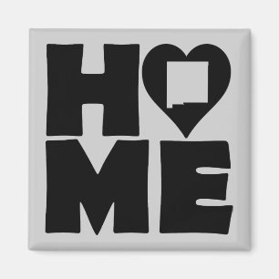 Nouveau-Mexique Accueil Heart State Fridge Magnet