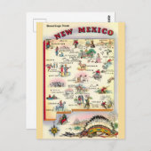 Nouveau-Mexique carte illustrée (Devant / Derrière)