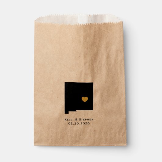 Nouveau-Mexique Mariage Favor Treat Sacks, Sacs ca (Devant)