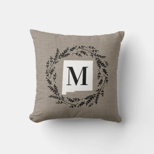 Nouveau-Mexique Oreillers à lancer de monogramme d