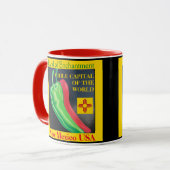 Nouveau-Mexique Rouge ou Vert Chili Coffee Cup Mug (Devant gauche)