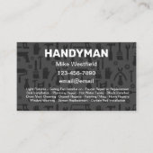 Nouveau modèle de carte de visite Handyman unique (Devant)