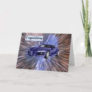 Nouveau modèle sportif de la carte de félicitation