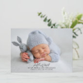 Nouveau-né 4 - Carte de remerciements photo (Debout devant)