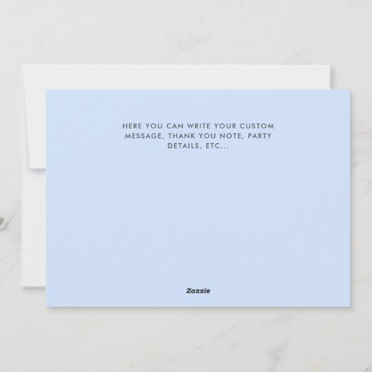 Nouveau-né Baby 4 Photo Collage Faire-part de nais (Dos)