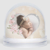 Nouveau-né Baby Girl Custom 2Photo Welcome Script (Avant)
