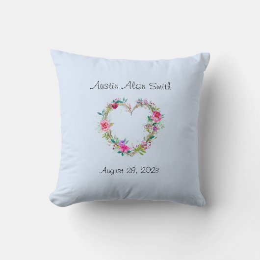 Nouveau-né coussin monogrammé (Recto)