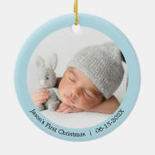 Nouveau né en pandémie avec ornement photo (Dos)