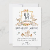 Nouveau-né Faire-part de naissance Monogramme Stor (Devant)