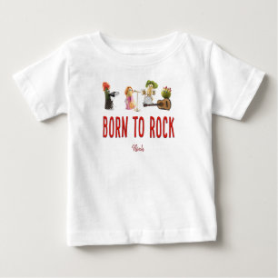 Nouveau-né nouveau bébé né à rock mignon t-shirt d