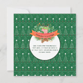 NOUVEAU Noël Bébé Photo Faire-part année revue (Dos)