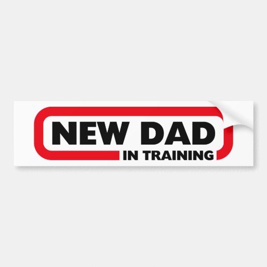 Nouveau papa en formation - Drôle Sticker pare-cho (Devant)
