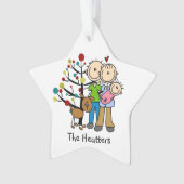 Nouveau Parents Baby Girl, Dog Holiday Orament (devant)