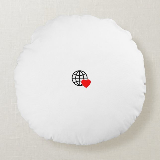 Nouveau personnalisation du Coussin rond du logo t (Devant)