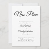 Nouveau plan élégant pour Faire-part Mariage repor (Devant)