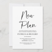 Nouveau plan Mariage simple repoussé Faire-part (Devant)