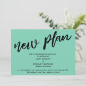 Nouveau plan report de mariage carte verte en Luci (Debout devant)