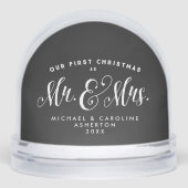 Nouveau premier Noël en tant que M. et Mme une pho (Avant)