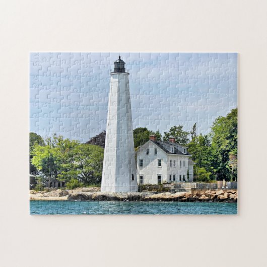 Nouveau puzzle du Connecticut de phare de port de (Horizontal)