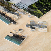 Nouveau puzzle du Connecticut de phare de port de (Côté)